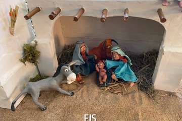 Un belén de pastilina, atractivo de la Biblioteca Saulo Torón (Telde)/Francisco Javier Santana.